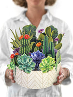 Load image into Gallery viewer, Life Sized Pop-Up Cactus Garden Card
