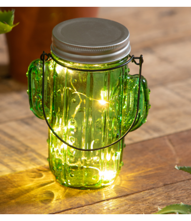 Cactus Glass Lantern