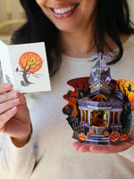Load image into Gallery viewer, Mini Pop-Up Card: Haunted House
