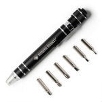 Load image into Gallery viewer, Screw&#39;d Up - 6-in-1 LED Mini LED Screwdriver - Black
