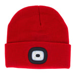 Load image into Gallery viewer, Night Scope Rechargeable LED Beanie - Red
