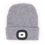 Load image into Gallery viewer, Night Scope Rechargeable LED Beanie - Lt. Grey
