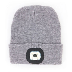 Night Scope Rechargeable LED Beanie - Lt. Grey