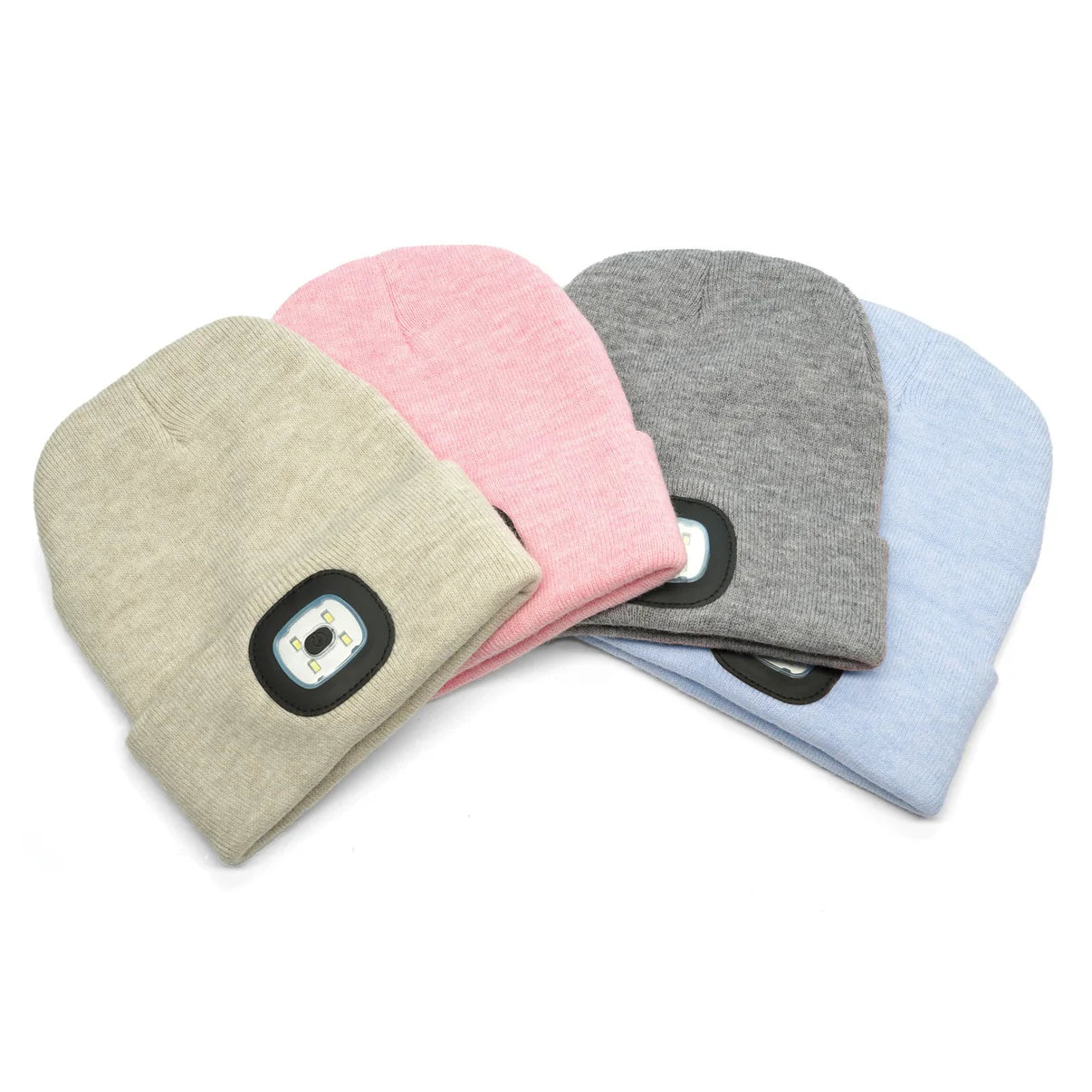 Night Scope Rechargeable LED Beanie - Oatmeal