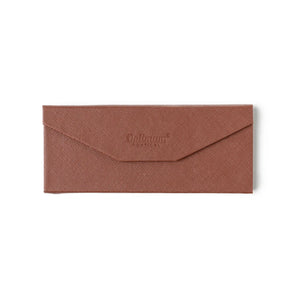 Foldable Slimline Eyewear Case - brown