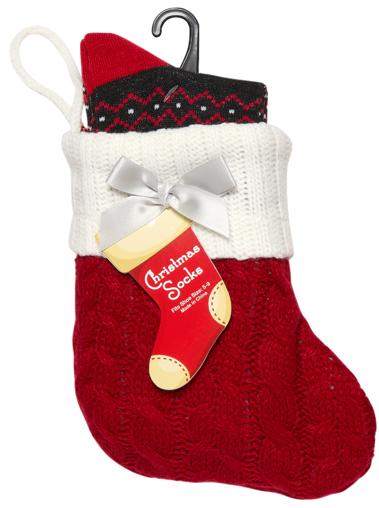 Christmas Stocking and Socks 2 Pairs