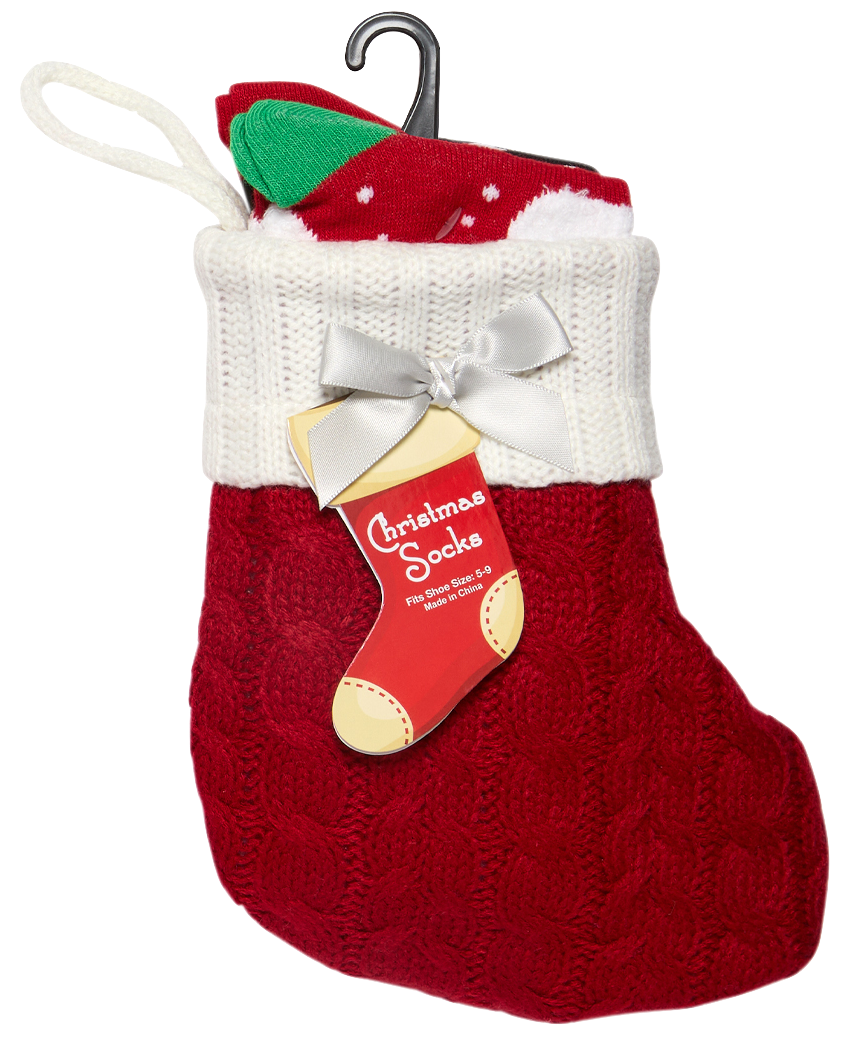 Christmas Stocking and Socks 2 Pairs