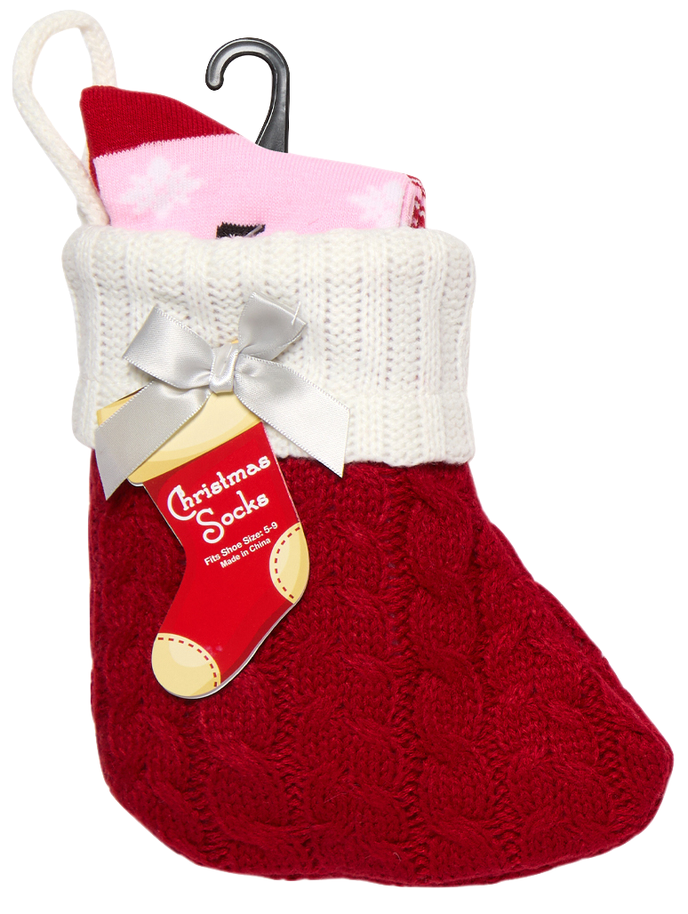 Christmas Stocking and Socks 2 Pairs