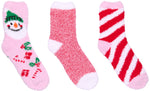 Load image into Gallery viewer, 3 Pack Christmas Fuzzy Socks
