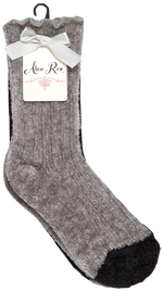 Load image into Gallery viewer, 2 Pack Ribbed Chenelle Socks With Scalloped Edge
