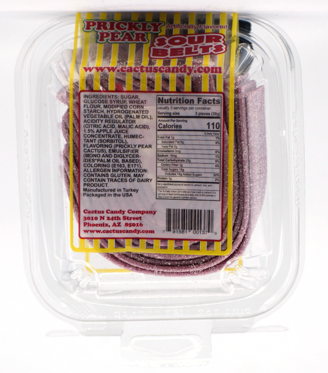 Cactus Candy Prickly Pear Sour Belts