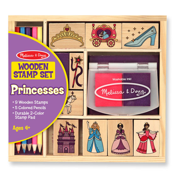 Princess Wooden Stamp Set - Plunkett's Hallmark