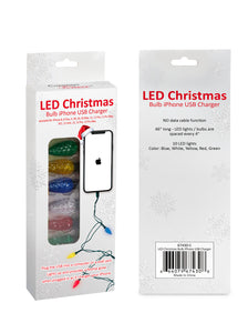 LED Christmas Bulb IPhone USB Charger