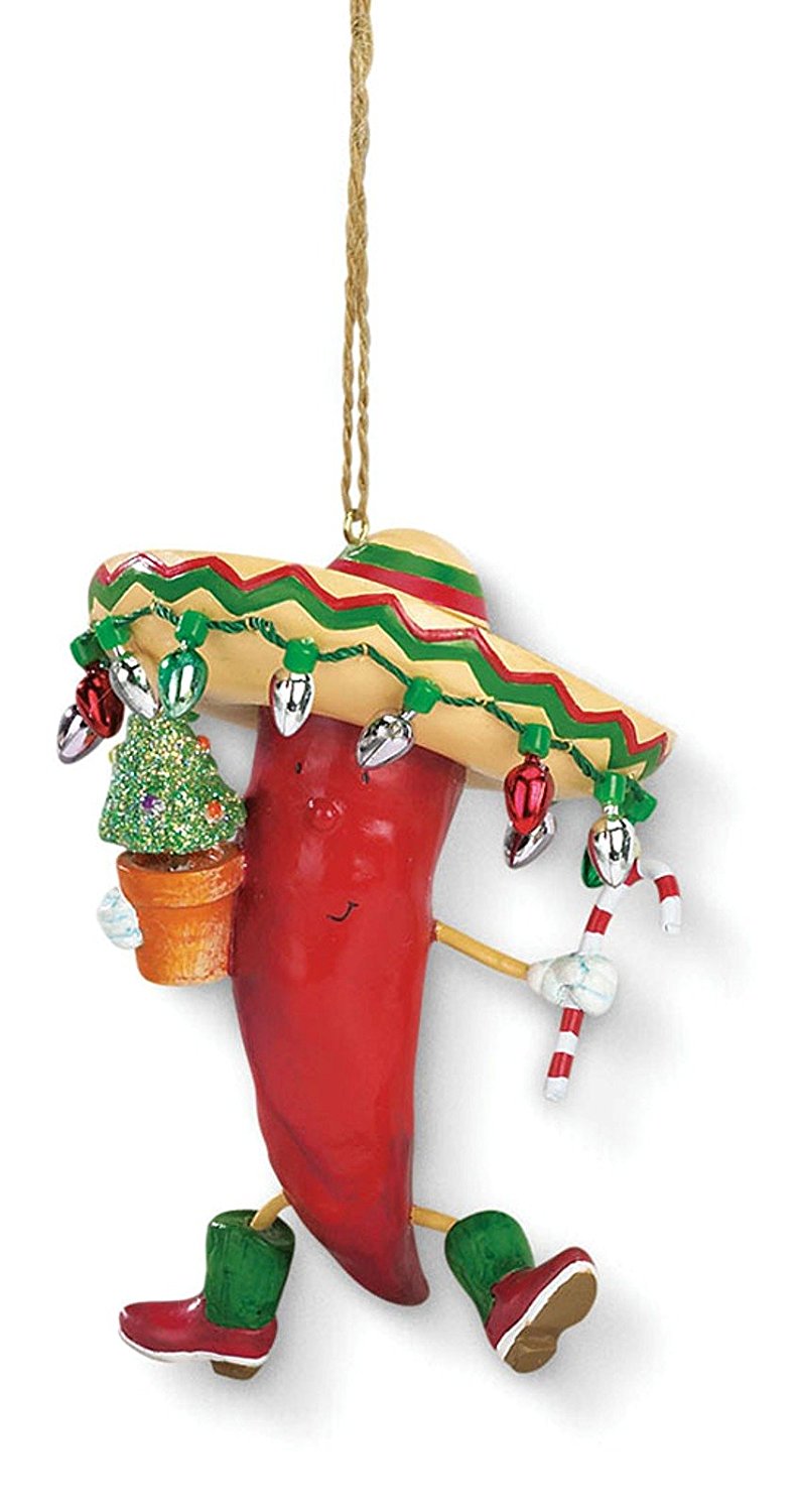 Chili Pepper Sombrero Ornament