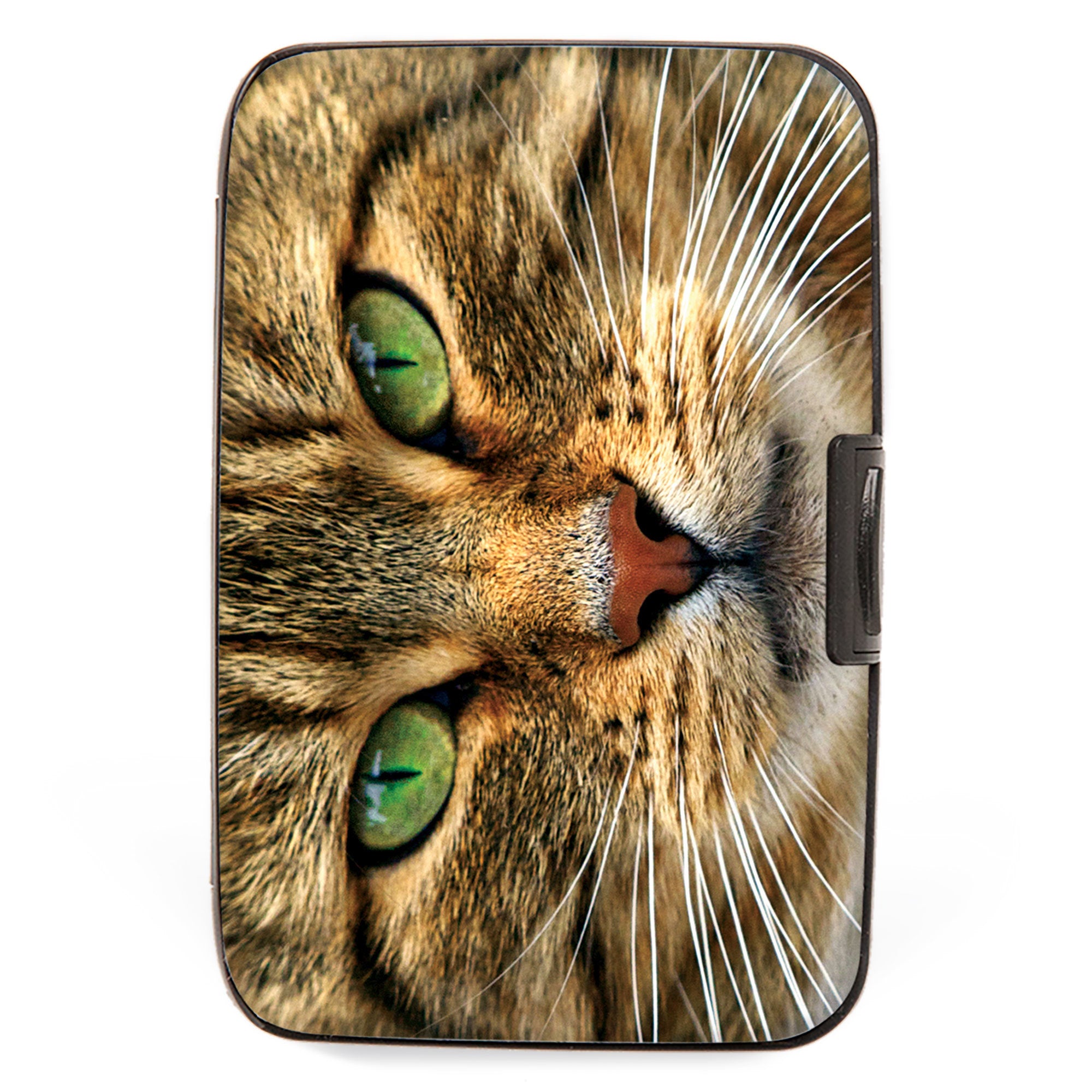 GREEN EYED CAT ARMORED WALLET