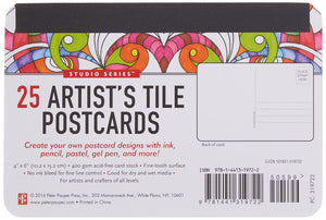 25 Artist's Tile Postcards