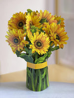 Load image into Gallery viewer, Life Sized Pop-Up Flower Bouquet: Sunflower
