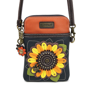 NAVY/SUNFLOWER- Cell Phone Xbody