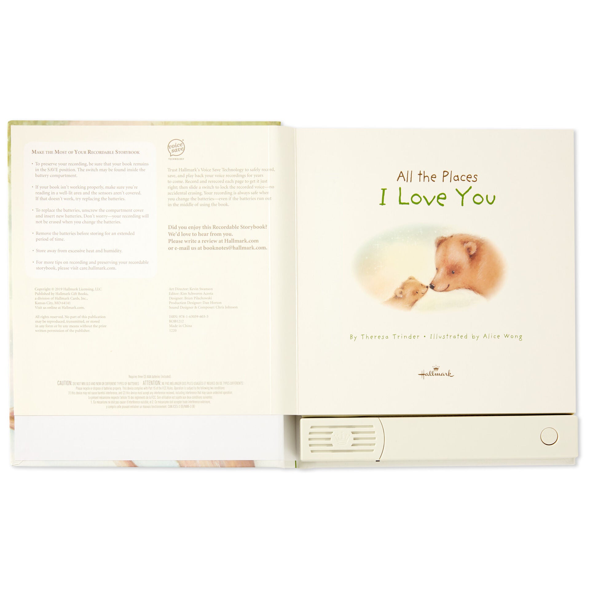 All the Places I Love You Recordable Storybook
