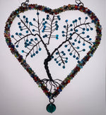 Load image into Gallery viewer, Heart Beaded Tree Of Life Hanging Decor
