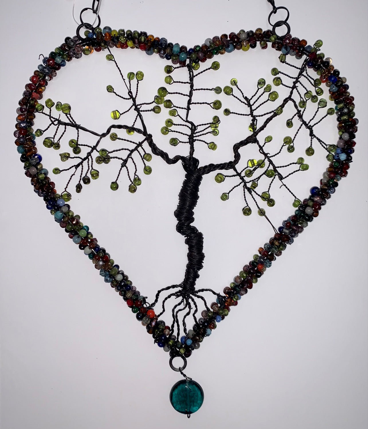 Heart Beaded Tree Of Life Hanging Decor