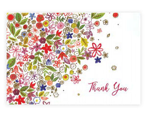 Thank You Floral Note Cards