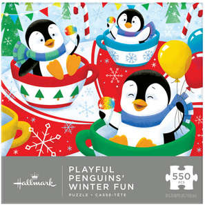 Hallmark Keepsake Playful Penguins' A Twirly Time Together 550-Piece Puzzle