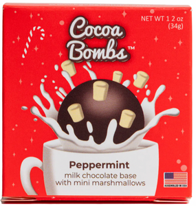 Peppermint Cocoa Bombs