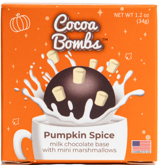 Pumpkin Spice Cocoa Bombs