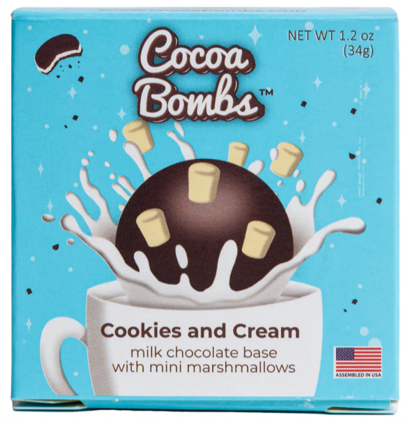 Cookies and Cream Cocoa Bombs