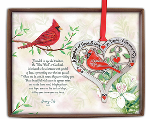 Hope & Love Cardinal Ornament