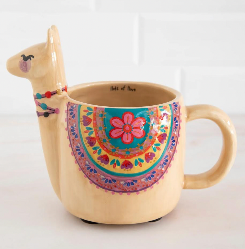 Folk Art Mug Llama