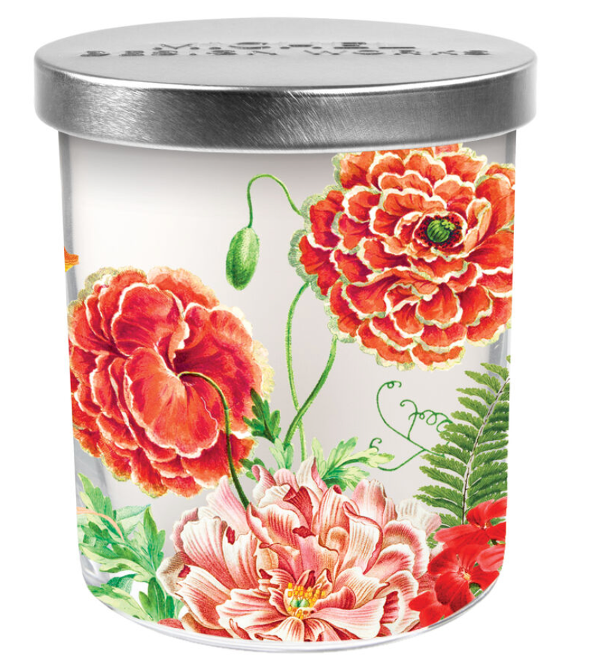 Poppies and Posies Candle Jar with Lid