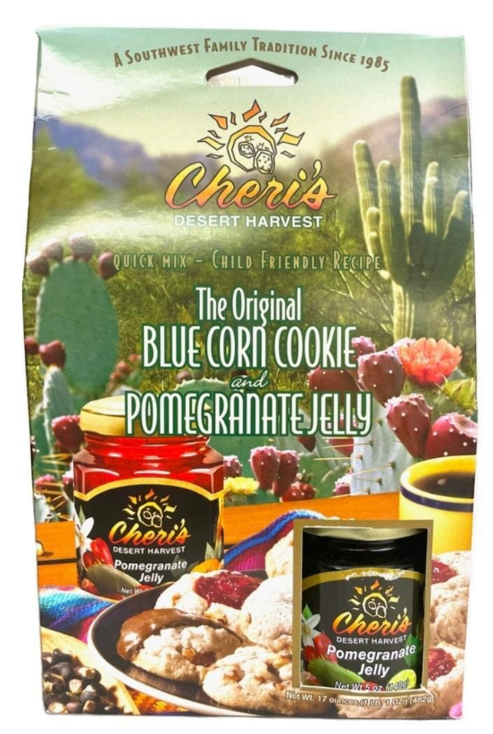 The Original Blue Corn Cookie and Pomegranate Jelly