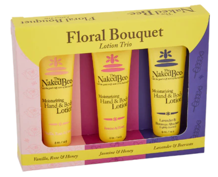 The Naked Bee: Floral Bouquet Lotion Trio