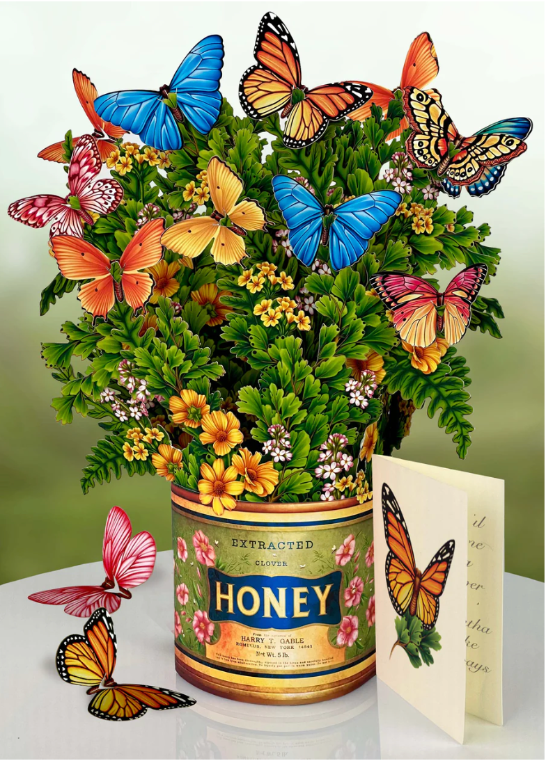 Life Sized Pop-Up Flower Bouquet: Butterflies & Buttercups
