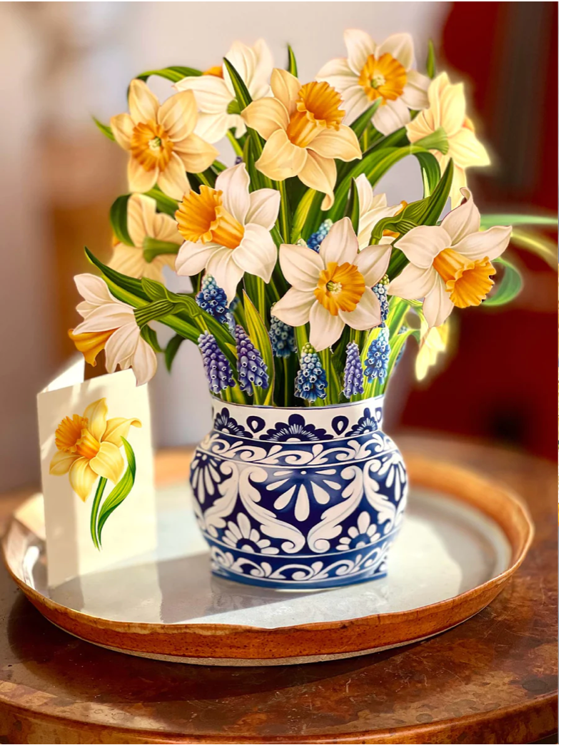 Life Sized Pop-Up Flower Bouquet: English Daffodils