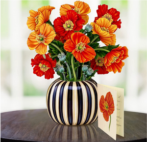 Life Sized Pop-Up Flower Bouquet: French Poppies