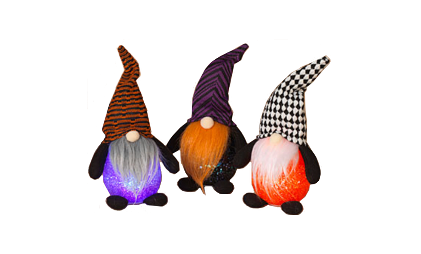 Lighted Halloween Gnome