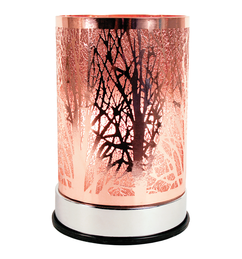 Topaz Copper Branches Wax Warming Lantern